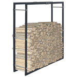 vidaXL k&uuml;ttepuude rest, must, 100 x 25 x 100 cm, teras