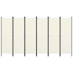vidaXL 6 paneeliga ruumijagaja, kreemjasvalge, 300 x 180 cm