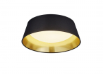 LED-plafoon Ponts, 34 cm, must/kuldne