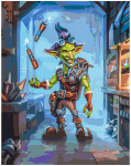 Maalimiskomplekt numbrite j&auml;rgi, Goblin 40x50