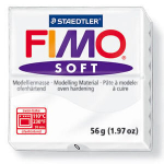 Pol&uuml;meersavi Soft 57g valge, Fimo /6