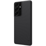 Nillkin Super Frosted Shield Case + kickstand, sobib Samsung Galaxy S21 Ultra 5G, must