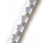 Plastikust k&ouml;itespiraalid, 51mm, 50tk, valge v&auml;rv