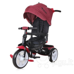 Kolmerattaline Lorelli Jaguar Luxe, must/punane