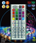 LED riba koos kaugjuhtimispuldiga5m RGB IP20 + muusikakontroller