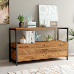 Konsoollaud Kalune Design Nero Simela 3, pruun / must