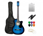 Akustiline kitarr A-10, sinine