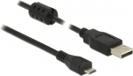 Delock Usb 2.0 A - Micro-b kaabel, 2m, must