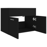 vidaXL valamukapp, must, 60 x 38,5 x 46 cm, puitlaastplaat