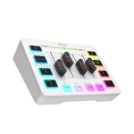 Fifine Games USB -segisti 4 -kanal XLR mikrofoni liides RGB - SC3W
