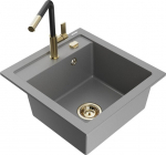 Graniidist k&ouml;&ouml;givalamu Mexen Vito koos segisti ja sifooniga, Grey+Black/Gold