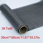 K&otilde;rgtugevusega S&uuml;sinikkiust Kangas Rull - Tavaline ja Twill Kude, Must Oks&uuml;deeritud Viimistlus, Epoks&uuml;vaiguga &Uuml;hilduv., 3K TWill 30*100cm