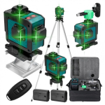 Laserkiirus EliteLaser X5 statiiviga, 4D, 2 akut, IP54, 16 rida