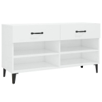 jalatsikapp，jalan&otilde;udekapp, k&otilde;rgl&auml;ikega valge, 102 x 35 x 55 cm, tehispuit CFE764421