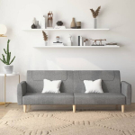 2-kohaline diivanvoodi, helehall, kangas CFE29599