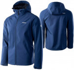 Softshell jope NETI, Hi-Tec, kapuutsiga, helkurelementidega, veekindlus: 8000 mm, tumesinine