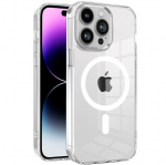 "Tubi" MagSafe k&otilde;va silikoonist (TPU) &uuml;mbris - l&auml;bipaistev (iPhone 14 Pro Max)