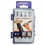 Dremel 8-osaline freeside komplekt klaasi graveerimise otsikute komplekt 682