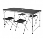 Kokkupandav matkalaud toolidega Jumi