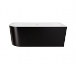 Vann Besco Zoya Black&White, 150 x 75 cm, parempoolne, kuldsete katetega