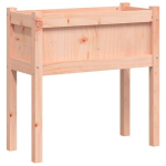 jalgadega aia taimekast，&otilde;iepott，lillepott, 70 x 31 x 70 cm, ebatsuuga puit CFE65288