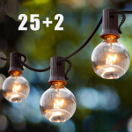 Ip44 aia valgusketid suurte led lampidega 25 tk 7.62m &Ouml;ko terrass r&otilde;du aed