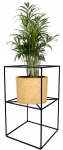 Metallist lillealus, must, 40 cm, loft stiilis, Poola toode