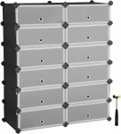 Songmics modulaarne jalan&otilde;ukapp riiul korraldaja alus riiulid karbid konteinerid x12