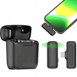 Ulanzi J11 juhtmevaba mikrofoni komplekt Usb-c nutitelefon + Usb C laadimiskarp