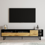 TV-laud Asir Luga, 180x44.7x29.8 cm, must