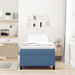&uuml;heinimese voodi，t&auml;iskasvanu voodi，Box Spring Voodi Sinine 80x200 cm Kordurootooted CFE227280