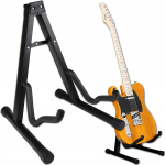 Kokkupandav kitarri statiiv polsterdatud k&auml;tega kitarrile