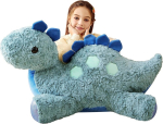 Tumyay suur stegosauruse dinosaurus kaisukaru, hiiglaslik pehme m&auml;nguasi, 78 cm suur pl&uuml;&uuml;sist m&auml;nguasi, hiiglaslik jumbo pl&uuml;&uuml;sist m&auml;nguasi, kingitus lastele