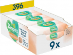 Pampers Harmonie Protect & Care niisked salvr&auml;tikud, 9 pakki 44 niiske salvr&auml;tikuga = 396 salvr&auml;tikut, mis aitavad taastada naha loomuliku Ph taseme