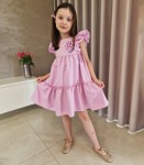 Laste kleit 242125 03, lilla/wros