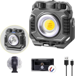 Eraylife Led prožektor aku, 2100lm Cob Led ehitusprožektor aku, magneti ja 360&deg; p&ouml;&ouml;rdega, 6 valgusrežiimi, 5000 Mah Led t&ouml;&ouml;valgusti, kaasaskantav dimmerdatav matkalamp garaaži, t&ouml;&ouml;kotta