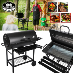 BBQ S&ouml;egrill rataste, riiulite ja lisatarvikutega, grill GRILL&CHILL