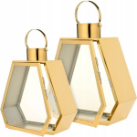 Sevico aia laternad, k&uuml;&uuml;nlajalad, kuldsed laternad, 2 tk