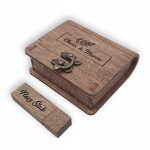 USB pulk Pendrive 32gb 3.0 puidust karbi ja graveeringuga, ideaalne kingitus