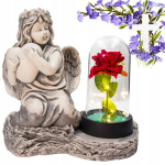 Kipsist haualatern hall ingel igavene roos led lamp s&uuml;da