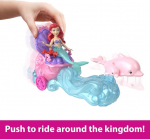 Mattel Disney printsess Ariel merineitsi nukk ja veerev vankerauto