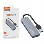 Usb jaotur splitter adapter 5 porti 4xusb 1xusb-c kontsentraator