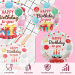 50-osaline peo lauan&otilde;ude komplekt, laste s&uuml;nnip&auml;eva lauan&otilde;ude komplekt, peo lauan&otilde;ud s&uuml;nnip&auml;evaks, laste s&uuml;nnip&auml;eva kaunistused taldrikute, tasside, salvr&auml;tikute, laudlina, k&otilde;rte, peo lauan&otilde;ud 10 k&uuml;lalisele