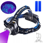 Pealamp 2 x Xm-l T6 Zoom Usb + Uv klima Aku 2x18650 Ultraviolet Lc7