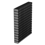 Protsessori jahuti Eujgoov alumiiniumist jahutusradiaator, 150 x 120 x 20 mm, heatsink jahutus cpu v&otilde;imendi pcb plaadile (must)