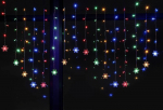 Bloomwin j&otilde;uluvalgustus kardin, v&auml;rvilised lambid, Usb, 8 režiimi, 104 Led