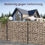 Gabioonkorv, Metallist kivikorv, 100 x 90 x 30 cm, H&otilde;be