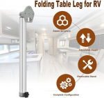 Wodhmiey Eemaldatav lauajalg Rv tarvikud, s&uuml;learvuti lauajalg, 560&ndash;930 mm / 22&ndash;36,6 tolli, k&otilde;rgusreguleeritav lauajalg, teleskoopiline kokkupandav tugi, alumiiniumsulam matkaautole, haagissuvilale, jahile, h&otilde;bedane