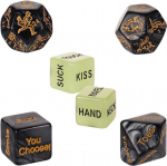 6 t&auml;ringu komplekt &bdquo;date Night Dice Game&ldquo;, romantilised akr&uuml;&uuml;l-helendavad t&auml;ringud, kohtinguideed, kingitus paaridele talle ja temale, valentinip&auml;ev, pulmad, j&otilde;ulud, aastap&auml;ev, s&uuml;nnip&auml;ev