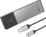 Sanzang m.2 nvme ssd korpus 10 gbps &uuml;lekandega, usb 3.2 adapter 2230 2242 2260 2280 pcie nvme m-key & m+b key jaoks (t&ouml;&ouml;riistavaba, type c kuni a)